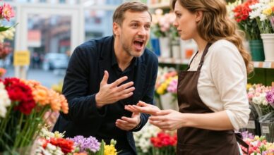 La tienda olía a lluvia y a rosas blancas, pero en el corazón de Anna brotaba algo mucho más denso: la certeza de que su vida estaba a punto de cambiar